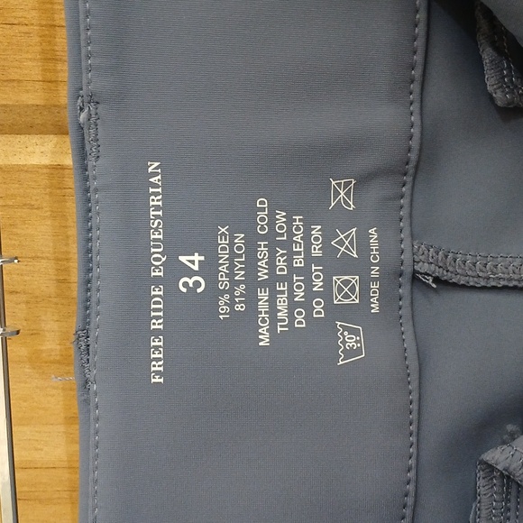 Free Ride Equestrian Riding Breeches - 34 - Picture 8 of 8